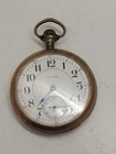 Antique 14k Waltham GF  17J Open Face Pocket Watch