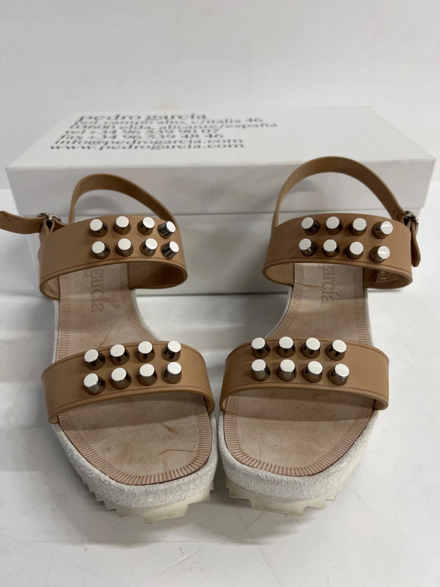 pedro garcia wedge products for sale | eBay Pedro Garcia Brown Suede Platform Wedge Sandals EU 37 US 7 Spain Like New main image 0