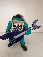 1995 DE COLECCIÓN MATTEL STREET SHARKS SERIE 3 ROX JUGUETE FIGURA DE ACCIÓN GUITARRA ROCKERA