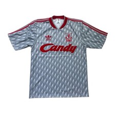 Original Liverpool Away Football Shirt 1989/91 Adults Medium Adidas