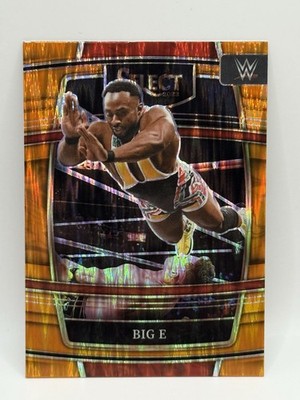 2022 Panini Select WWE - Concourse Big E #63 Orange Flash Prizm