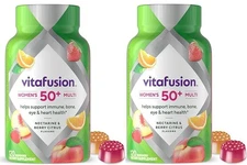 2 Pack Vitafusion Woman's 50+ Daily Multivitamin, Gummy Vitamins, 120 each 05/26