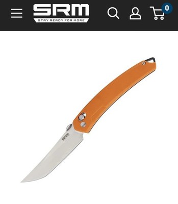 Brand new SRM | 9211-GJ | Stainless 8Cr13Mov Blade | Orange G-10