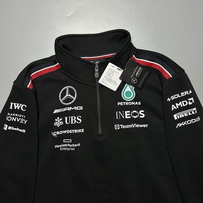 F1 メルセデス　スウェット XLサイズ MERCEDES BENZ AMG PETRONAS F1 2023 TEAM 1/4 ZIP SWEATSHIRT SIZE