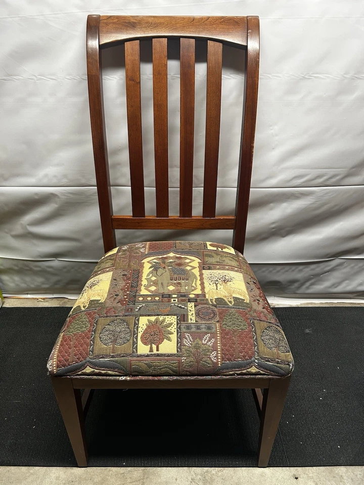 Ethan Allen American Impressions Dining Side and End Chairs, Cherry - Set Of 6 - Image 2 of 4