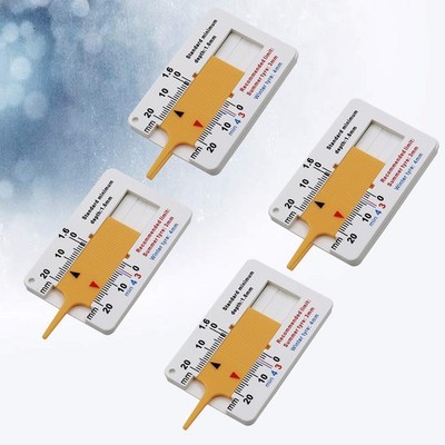  4 Pcs Reifentiefenmesser Autoreifen Profiltiefenmesser Messwerkzeug