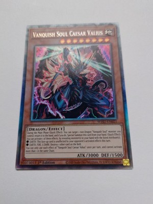 VANQUISH SOUL CAESAR VALIUS WISU-DE021 COLLECTOR'S RARE 1. YUGIOH *NEU & MINT*