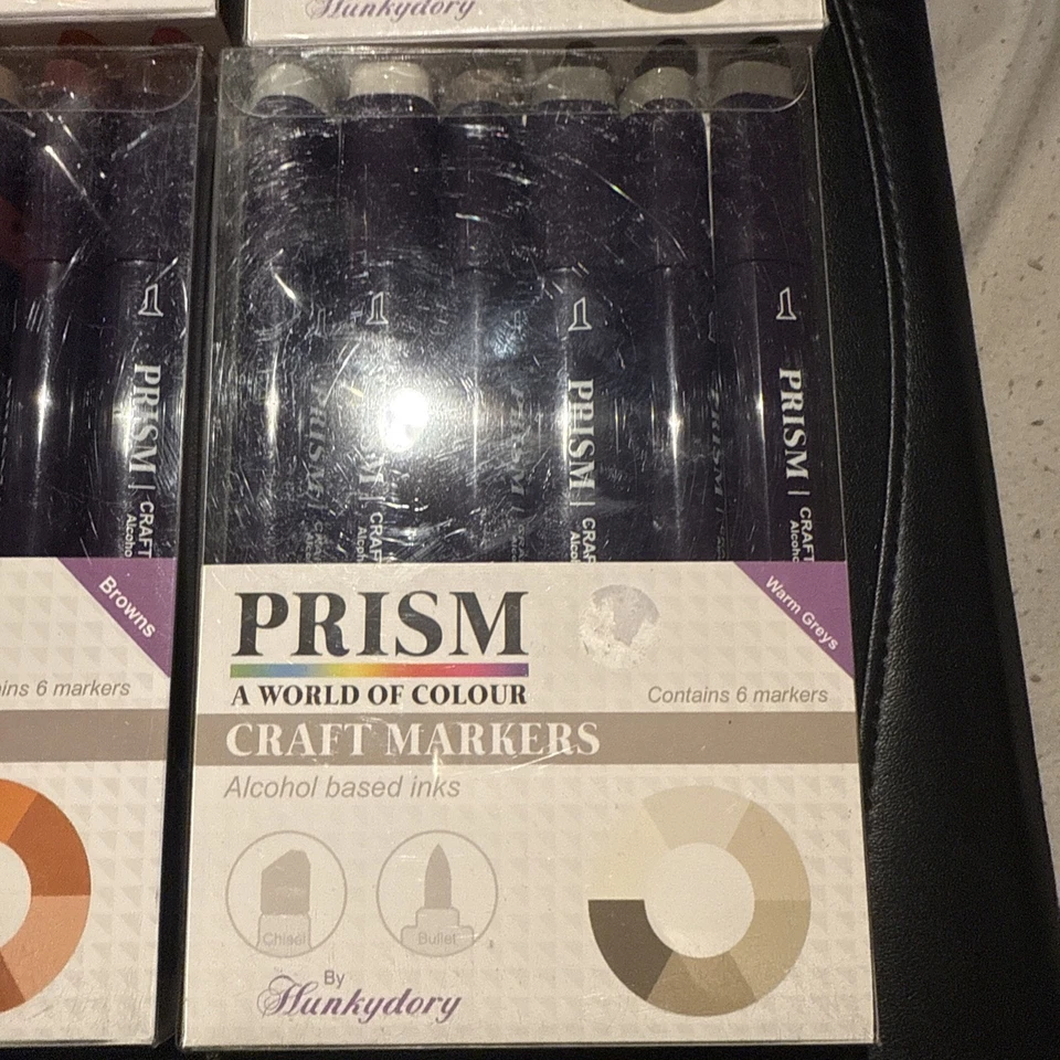 Hunkydory Prism Craft Markers - 4 packs ( reds cool greys warm greys browns) 24 - Image 3 of 4