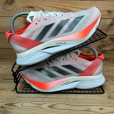 Adidas Turnschuhe Damen UK 5,5 Adizero Boston 12 weiß rot Straßenlaufschuhe