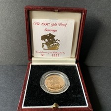 1990 Proof Gold Sovereign