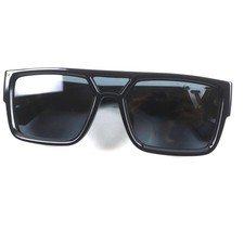 LOUIS VUITTON Sunglasses LV Sleek Square Z2062E 93L Black Frame Navy Demo Lens