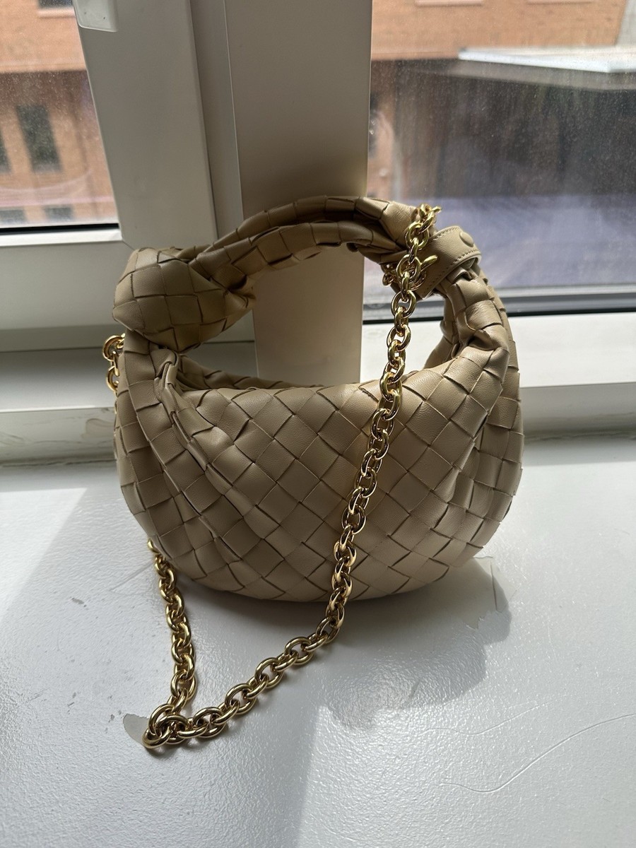 Bottega Veneta Woven Chain Top Handle Bag Gold Hardware Dust Bag Bottega Veneta Woven Chain Top Handle Bag Gold Hardware Dust Bag