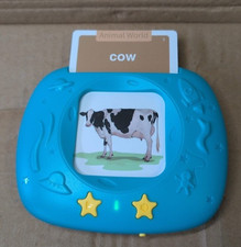 HOMESTEC Talking Flash Cards Early Learning Toy Educational Card Reader Blue