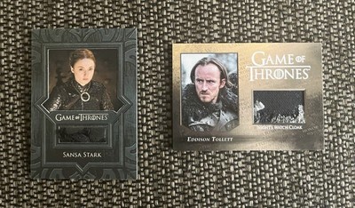 Rittenhouse Game of Thrones Sansa Stark Eddison Tollett Costume Cards Lot (2)