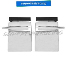 34x24 Stainless Steel Quarter Fender Kit Pair Universal Truck W Triangle Arm 34x24 Stainless Steel Quarter Fender Kit Pair Universal Truck W Triangle Arm