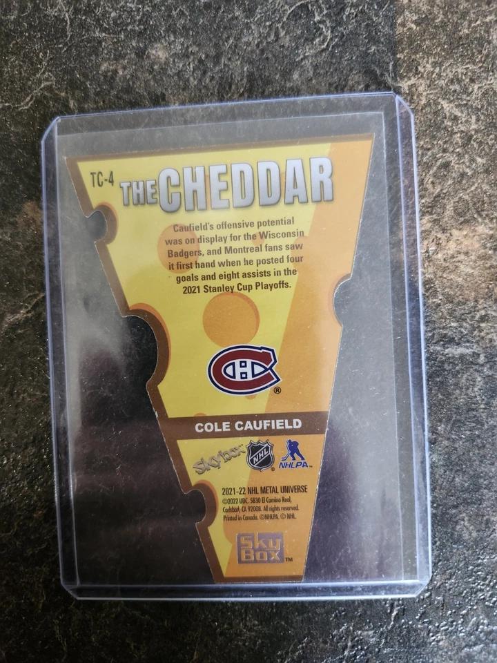 2021-22 SkyBox Metal Universe The Cheddar Cole Caufield Card# TC-4 - Image 2 of 2