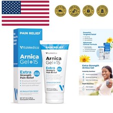 Arnica Gel Plus 15 Healing Plant Compounds, Extra Strength Formulation for Br...