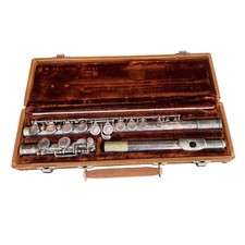 Vintage Artley 18-0 Silver Plated Student Flute in Original Case   Untested
