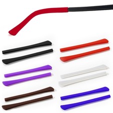 6 Pair Silicone Anti-Slip Eyeglass End Tips, Ear Sock, Temple Sleeve Tube