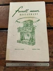 Vintage Capitol Hotel Restaurant Menu - Amarillo Texas