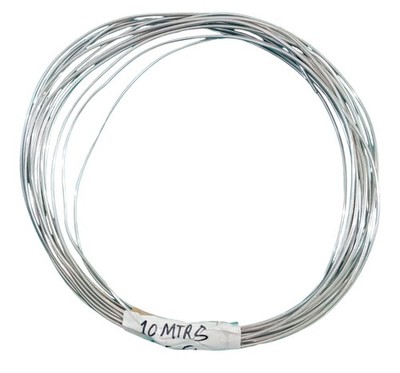 Silber Aluminium Basteldraht 2,8 mm Stärke 10 Meter flexibel Schmuckherstellung