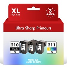 PG-210XL CL-211XL Ink compatible for Canon PIXMA MX360 410 420 MP280 420 Lot