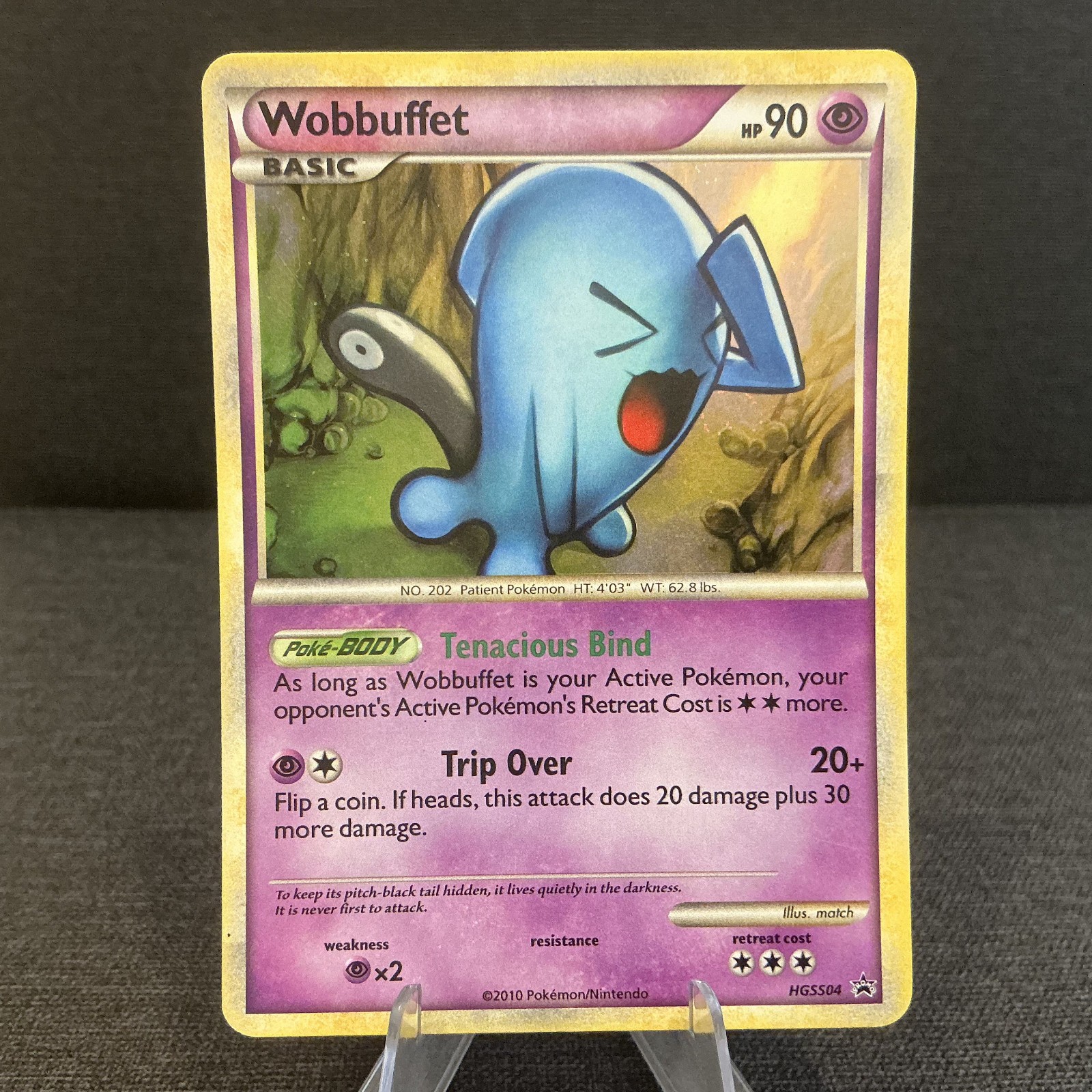 Wobbuffet HGSS04 2010 Black Star Promo Holo Pokemon TCG Card - MP