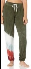 PJ Salvage Mountain Bound Tie Dye Lounge Jogger Pants Olive Women  s Small NWT