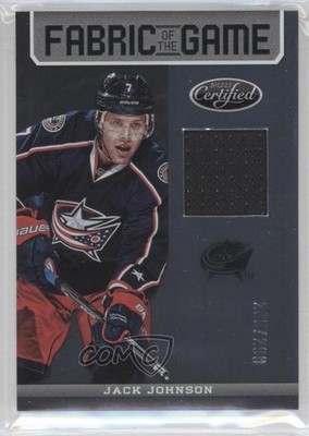 2012-13 Certified Fabric of the Game 265/299 Jack Johnson #FOG-JJ 0a7