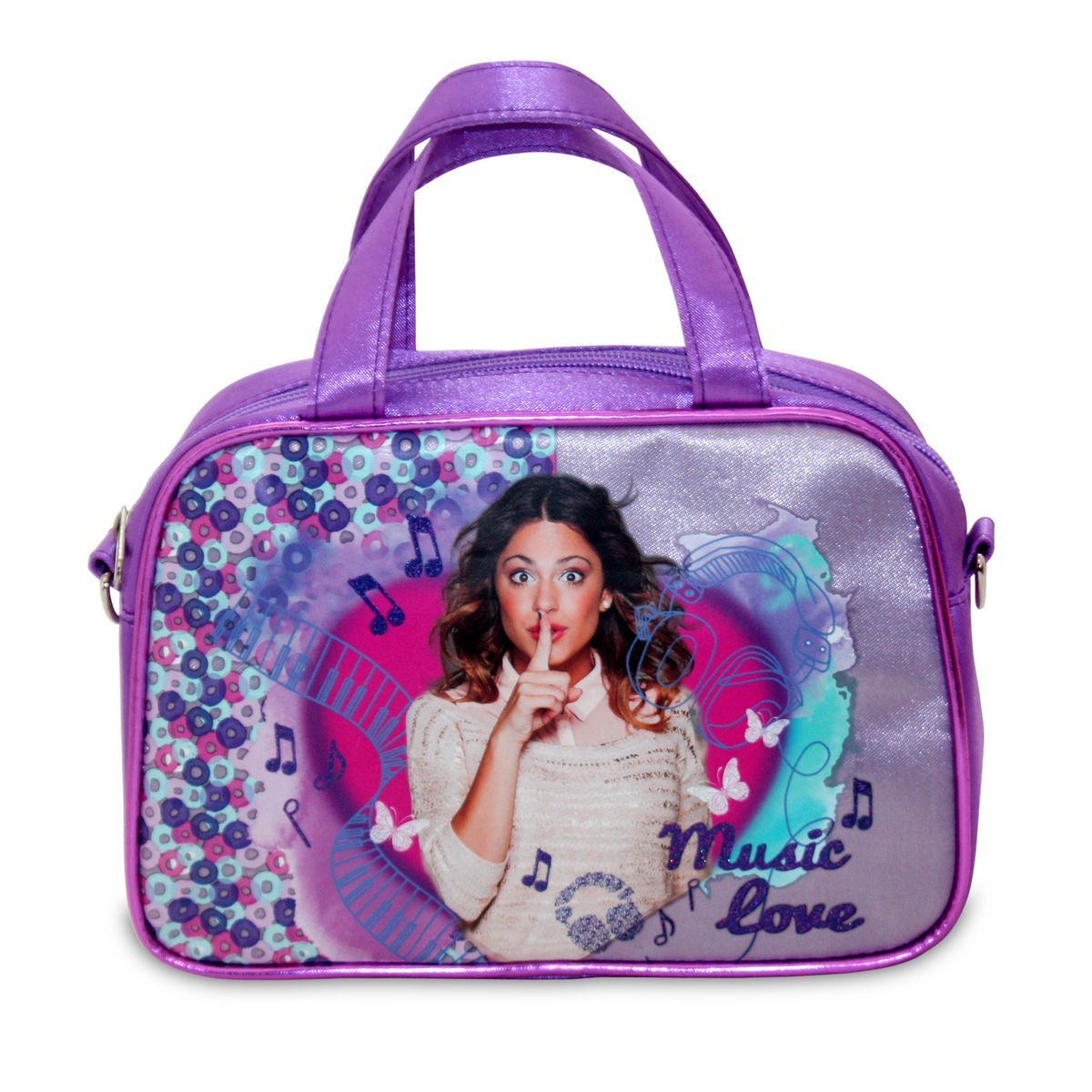 Сумка Violett Music Love Tasche Handtasche Schultergurt Griffe 21x15 см Ovp Disney 4790₽