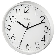 Image of Wall Clock "PG-220", Silent Mechanism, White