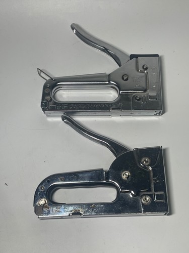 Set Stanley Mol. TR45 Stapler 1/4-5/16-3/8 & Arrow stapler JT21 1/4-3/8 (Tested)