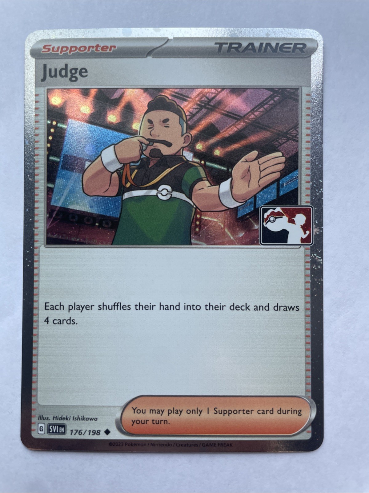 Pokemon TCG Prize Pack Judge cosmic Holo Promo Pokemon Card NM 176/198
