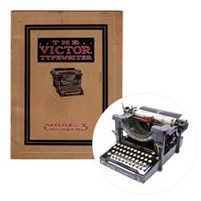 ORIGINAL Victor Model No 3 Typewriter Trade Catalog History Vtg Antique thumbnail