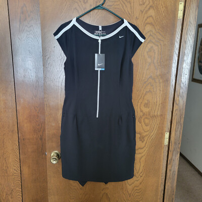 black nike golf dress