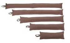 Draught Excluder Door Draft Stopper 2ft 3ft 4ft 5ft 6ft Coral & Grey Cushion