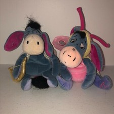 Eeyore Bean Bag Cupid  Easter Butterfly Disney Store Winnie the Pooh Lot 9"