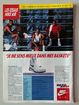 REKLAME 90ER JAHRE TESTS NIKE AIR - LADY AIR TRANSITION - DAVID ROBINSON