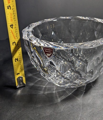 ORREFORS CRYSTAL BOWL ZENITH PATTERN Signed & Numbered - Picture 7 of 7