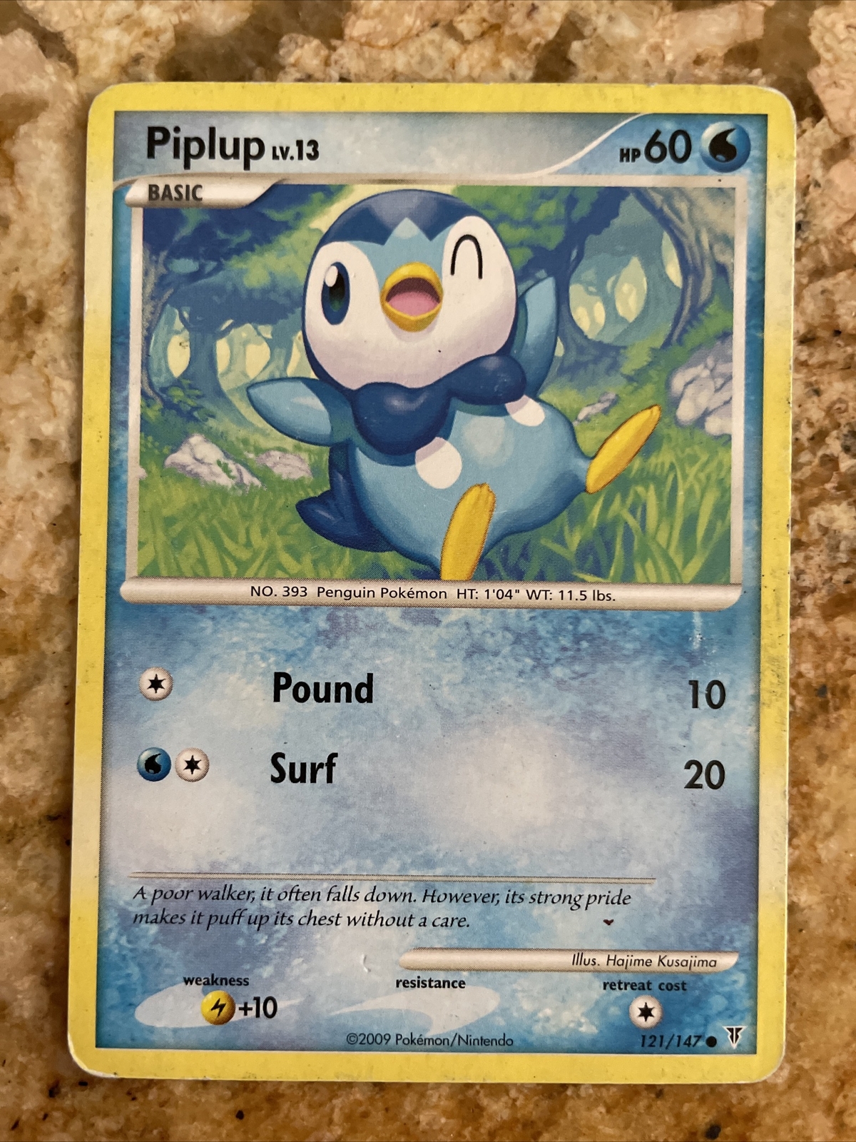 Pokémon TCG Piplup Supreme Victors 121 Regular Common