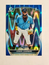 Junior Caminero 2023 1st Bowman Chrome #BCP-61 Refractor BLUE Raywave 103/150 z1