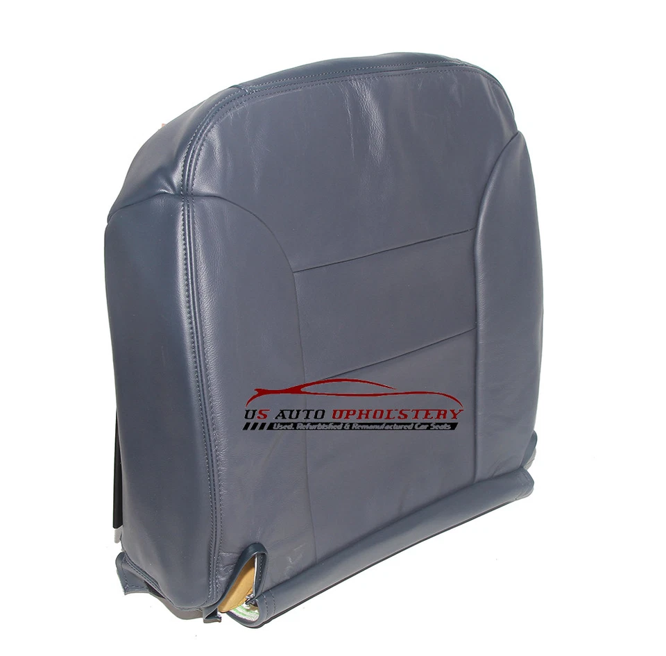 Cubierta de asiento de cuero inferior del conductor azul para 99 GMC 2500 4X4 diésel Chevrolet K3500 Foto 3 de 4