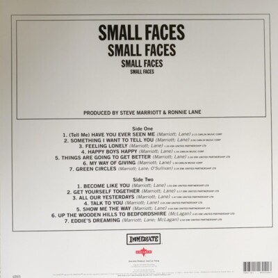 Small Faces ( Self Titled ) 180g Vinyl LP Import - NEW & SEALED | eBay
