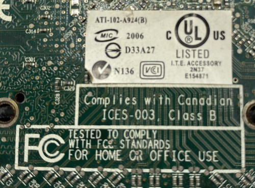 Dell ATI Radeon X1300 256MB DVI S-Video PCI- E x16 Video Graphics Card JJ461 - Picture 7 of 7