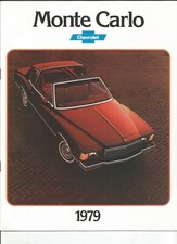 Original 1979 Chevrolet Monte Carlo Dealer Sales Brochure Catalog Original 1979 Chevrolet Monte Carlo Dealer Sales Brochure Catalog