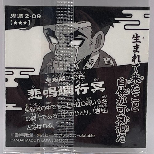 DEMON SLAYER Kimitsu no Yaiba Wafer Himeshima Gyomei Sticker Japanese 2542054 - Bild 6 von 6
