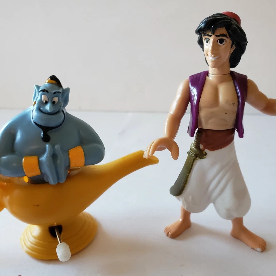 Disney Aladdin Lote de 5 Alfombras Mágicas Disney & Burger King Genie Jasmine LEER Foto 3 de 4