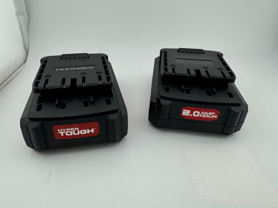 [2-PACK] HYPER TOUGH 20V MAX 2.0AH LITHIUM-ION BATTERY PACK - (HT21-401 ...