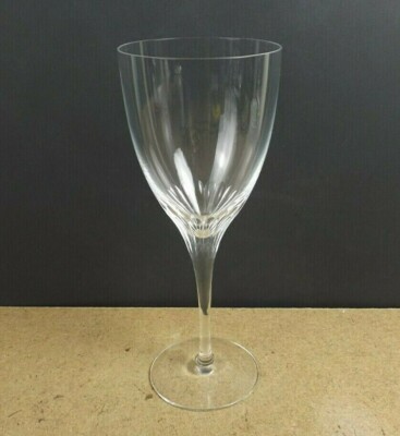 Lot of 7 Orrefors Crystal Lisbet Water Glasses Goblets Cut Bowl Signed
