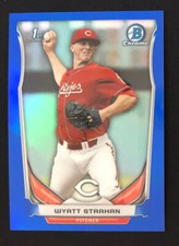 2014 Bowman Chrome Wyatt Strahan Reds Blue SP /399 1st Bowman Card #CDP97